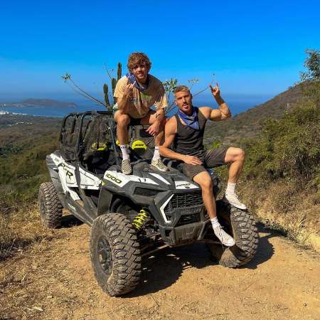 Lukas Gage and Chris Appleton in their Mexico trip.